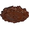 Ekena Millwork Plymouth Ceiling Medallion (Canopies up to 1 5/8"), 16 3/4"OD x 1 3/8"P, Burnished Mahogany Crackle CM16PLBMC - alternate 3